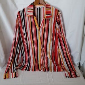 Bright Striped Retro Erin London Top